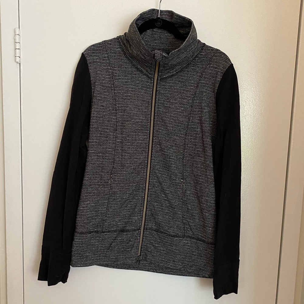 Lululemon Zip Up, Gray and Black